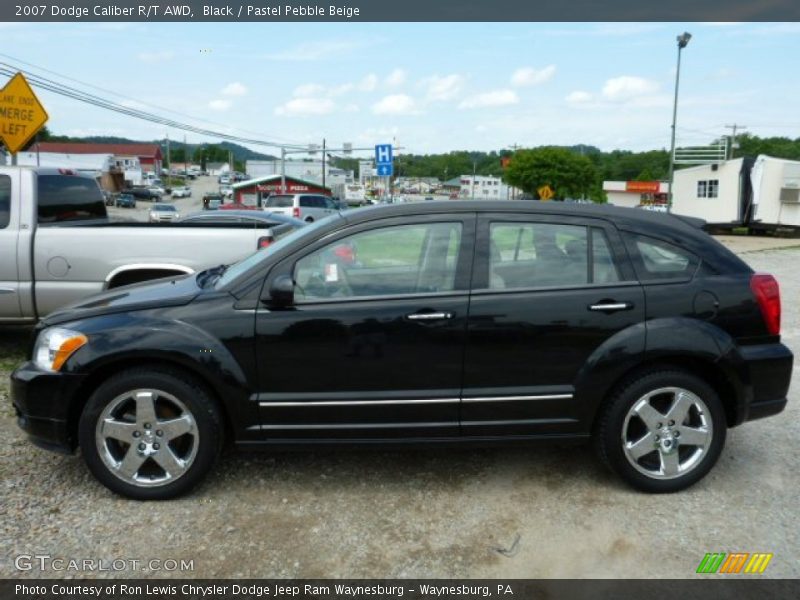 Black / Pastel Pebble Beige 2007 Dodge Caliber R/T AWD