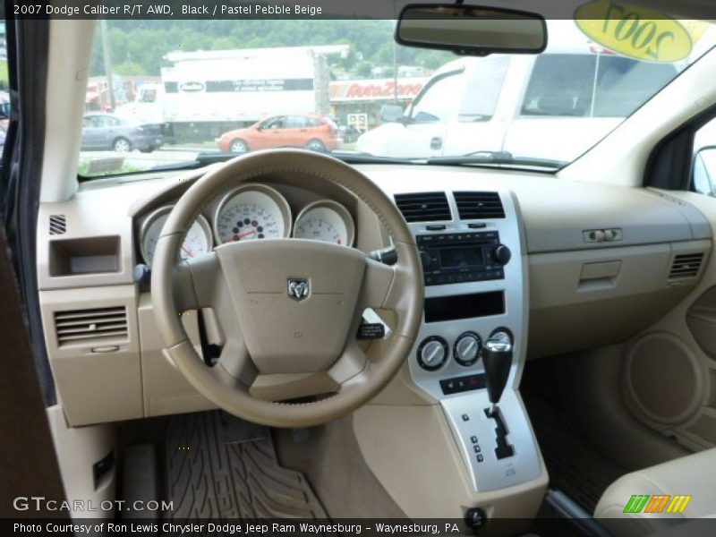 Black / Pastel Pebble Beige 2007 Dodge Caliber R/T AWD