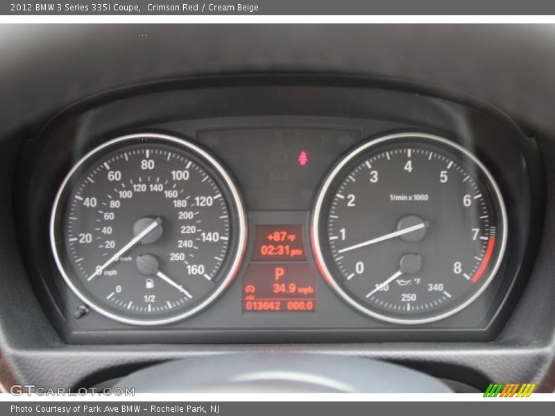  2012 3 Series 335i Coupe 335i Coupe Gauges