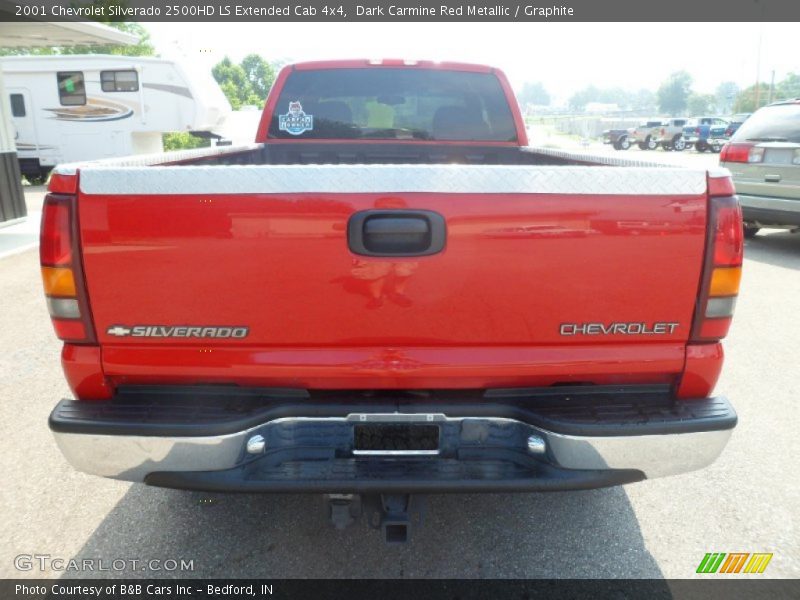 Dark Carmine Red Metallic / Graphite 2001 Chevrolet Silverado 2500HD LS Extended Cab 4x4