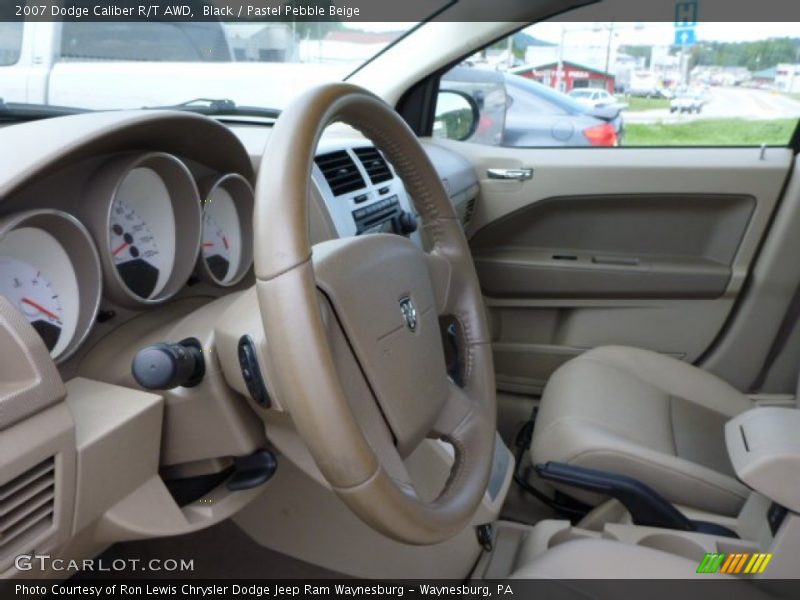 Black / Pastel Pebble Beige 2007 Dodge Caliber R/T AWD