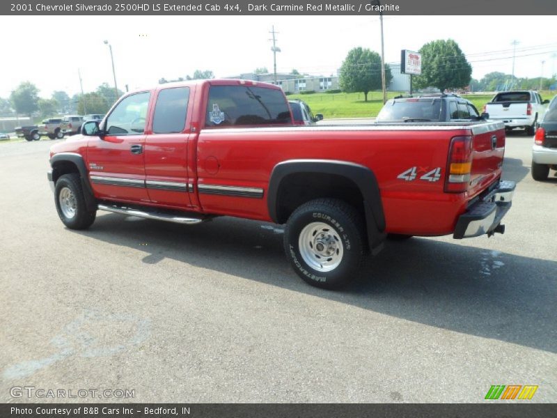 Dark Carmine Red Metallic / Graphite 2001 Chevrolet Silverado 2500HD LS Extended Cab 4x4