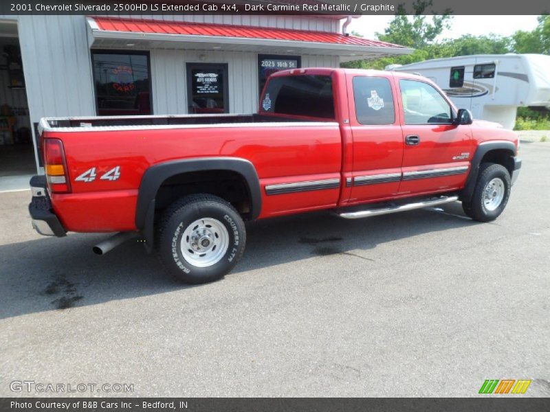 Dark Carmine Red Metallic / Graphite 2001 Chevrolet Silverado 2500HD LS Extended Cab 4x4