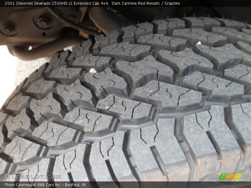 Dark Carmine Red Metallic / Graphite 2001 Chevrolet Silverado 2500HD LS Extended Cab 4x4