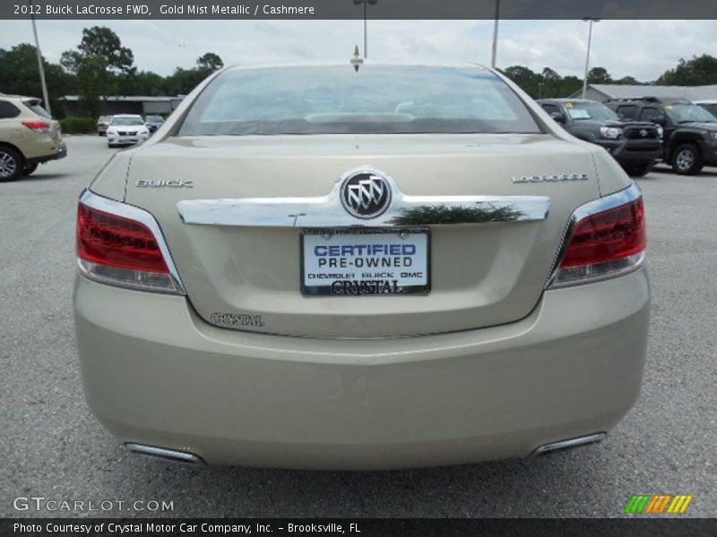 Gold Mist Metallic / Cashmere 2012 Buick LaCrosse FWD