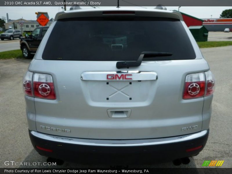 Quicksilver Metallic / Ebony 2010 GMC Acadia SLT AWD