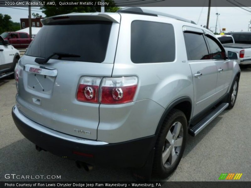 Quicksilver Metallic / Ebony 2010 GMC Acadia SLT AWD