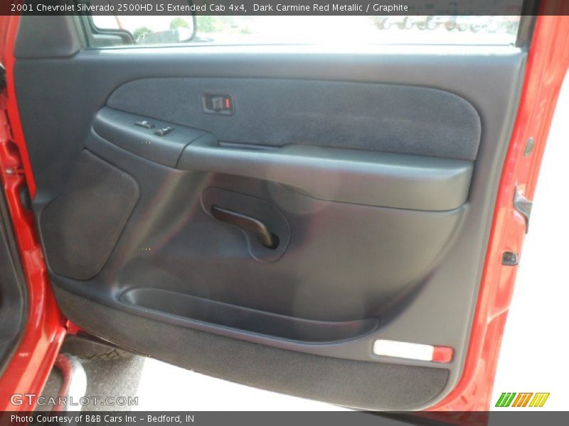 Dark Carmine Red Metallic / Graphite 2001 Chevrolet Silverado 2500HD LS Extended Cab 4x4