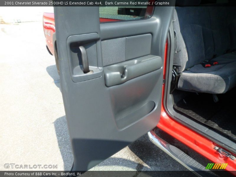 Dark Carmine Red Metallic / Graphite 2001 Chevrolet Silverado 2500HD LS Extended Cab 4x4