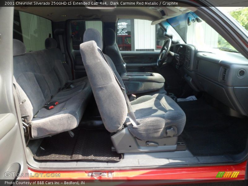 Dark Carmine Red Metallic / Graphite 2001 Chevrolet Silverado 2500HD LS Extended Cab 4x4