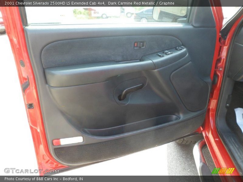 Dark Carmine Red Metallic / Graphite 2001 Chevrolet Silverado 2500HD LS Extended Cab 4x4