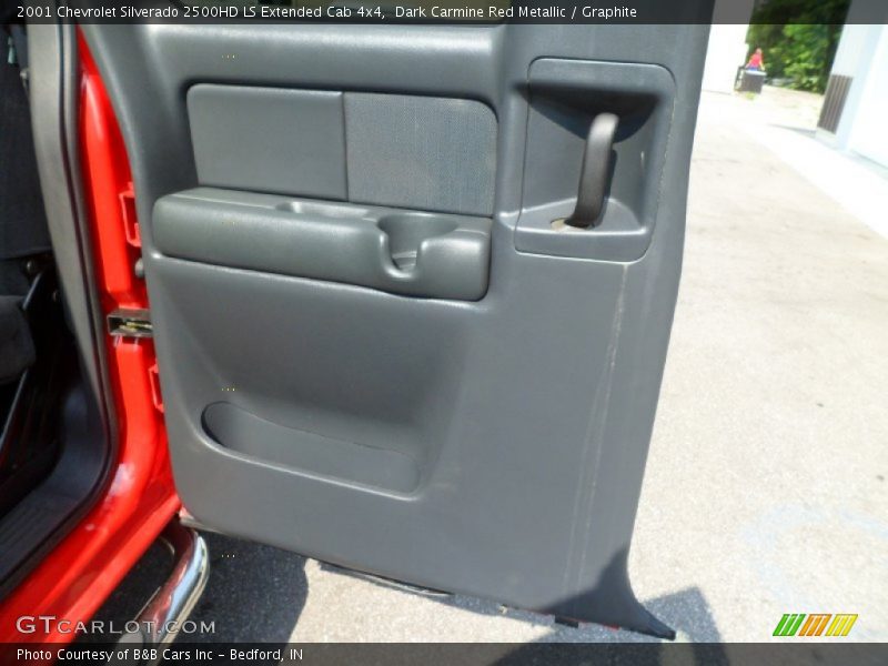 Dark Carmine Red Metallic / Graphite 2001 Chevrolet Silverado 2500HD LS Extended Cab 4x4