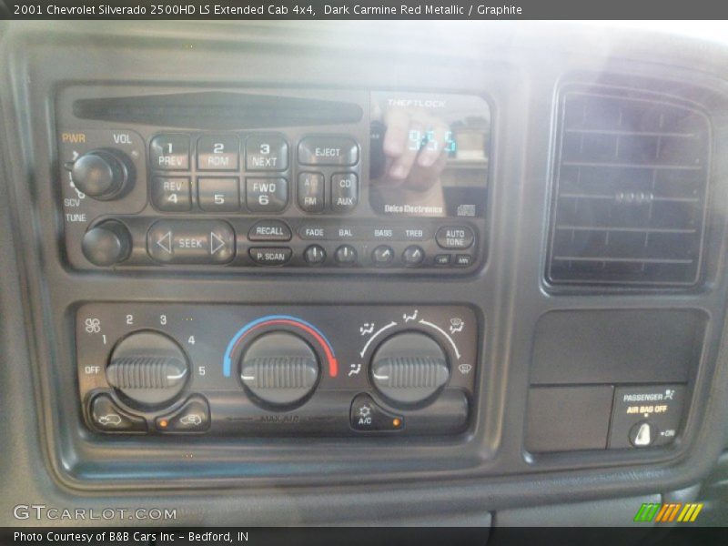 Dark Carmine Red Metallic / Graphite 2001 Chevrolet Silverado 2500HD LS Extended Cab 4x4