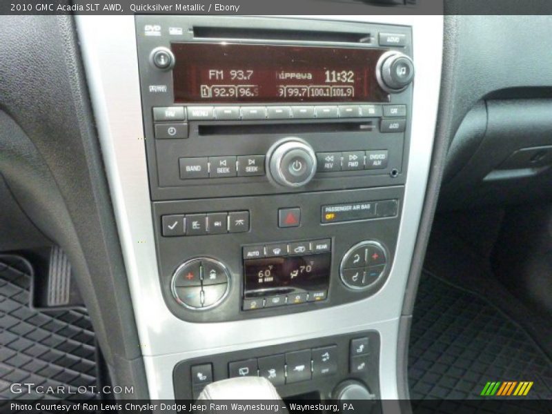 Quicksilver Metallic / Ebony 2010 GMC Acadia SLT AWD