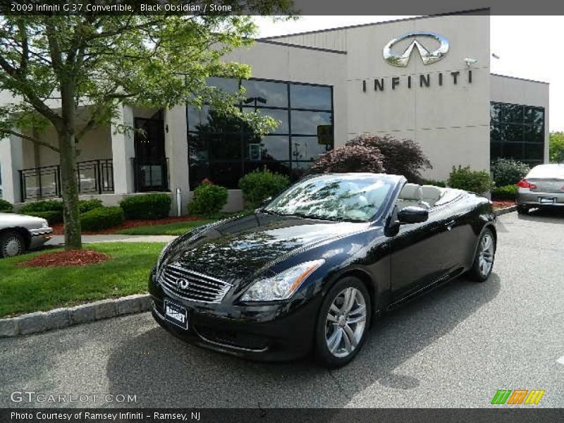 Black Obsidian / Stone 2009 Infiniti G 37 Convertible