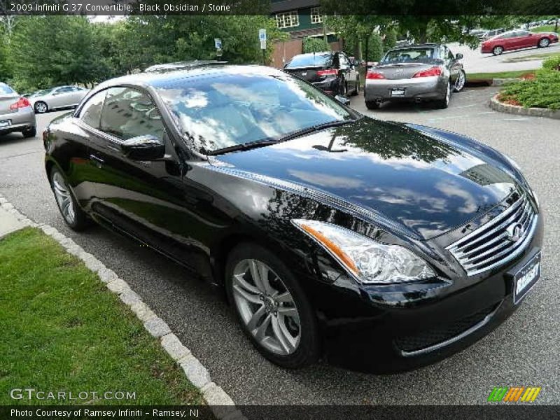 Black Obsidian / Stone 2009 Infiniti G 37 Convertible