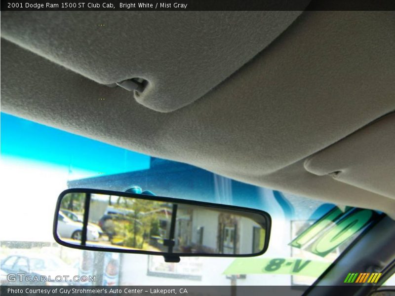 Bright White / Mist Gray 2001 Dodge Ram 1500 ST Club Cab