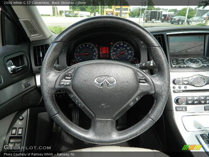 Black Obsidian / Stone 2009 Infiniti G 37 Convertible
