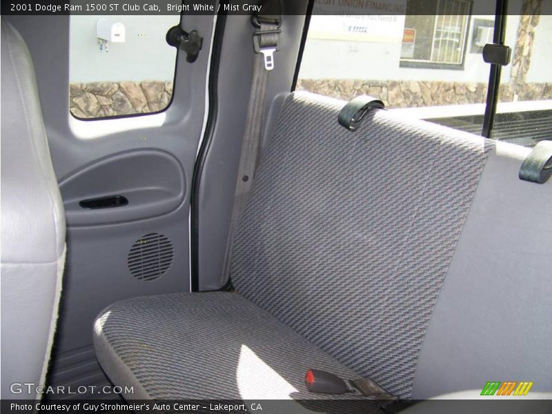 Bright White / Mist Gray 2001 Dodge Ram 1500 ST Club Cab