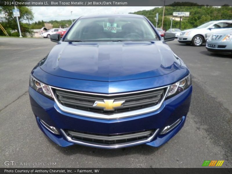 Blue Topaz Metallic / Jet Black/Dark Titanium 2014 Chevrolet Impala LS