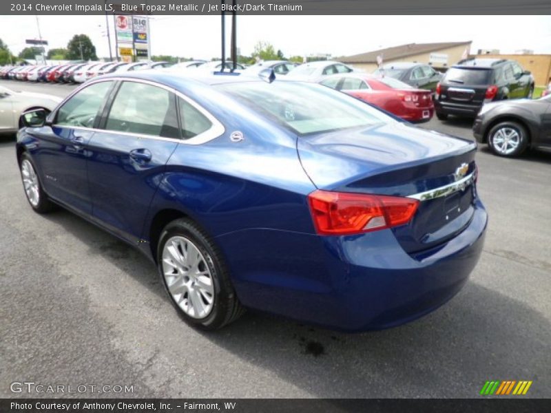 Blue Topaz Metallic / Jet Black/Dark Titanium 2014 Chevrolet Impala LS