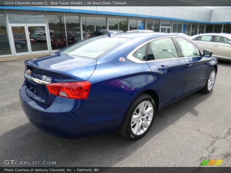 Blue Topaz Metallic / Jet Black/Dark Titanium 2014 Chevrolet Impala LS