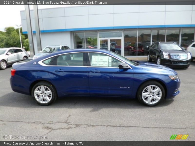 Blue Topaz Metallic / Jet Black/Dark Titanium 2014 Chevrolet Impala LS