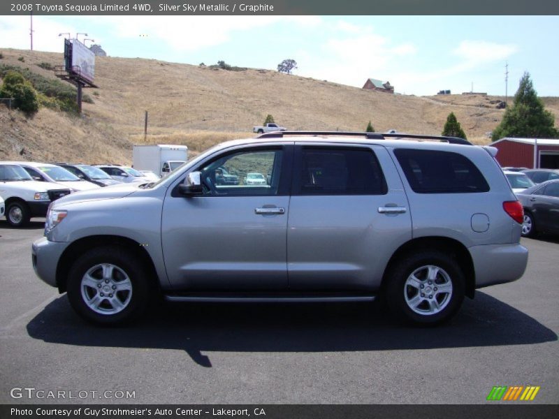 Silver Sky Metallic / Graphite 2008 Toyota Sequoia Limited 4WD