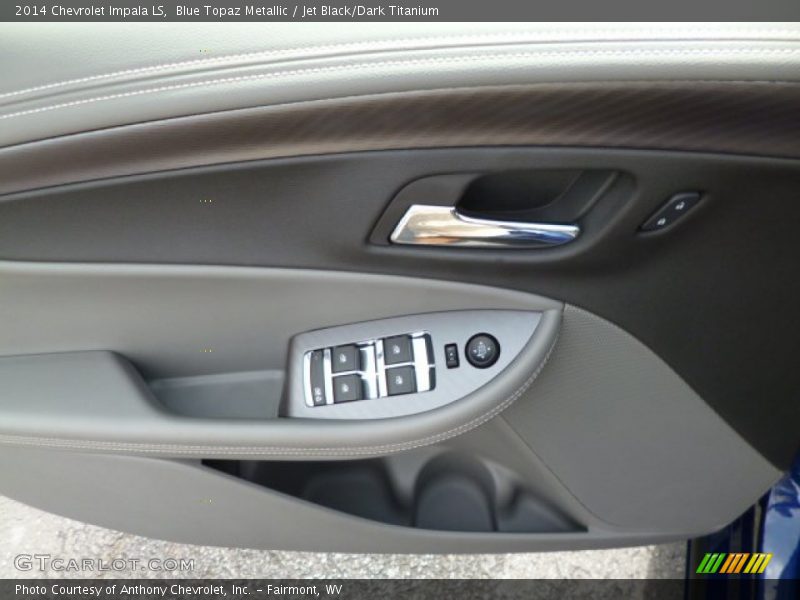 Blue Topaz Metallic / Jet Black/Dark Titanium 2014 Chevrolet Impala LS