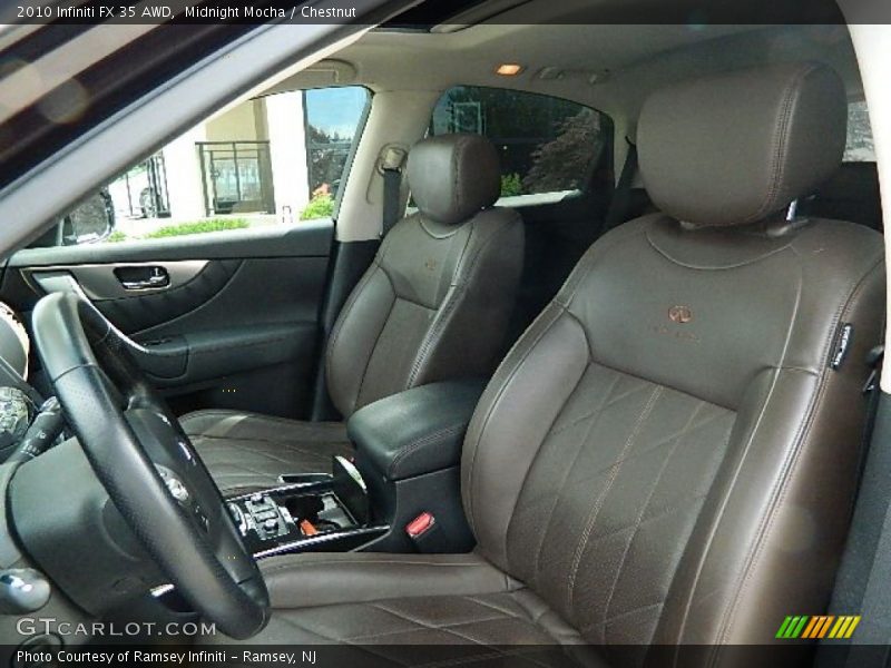  2010 FX 35 AWD Chestnut Interior