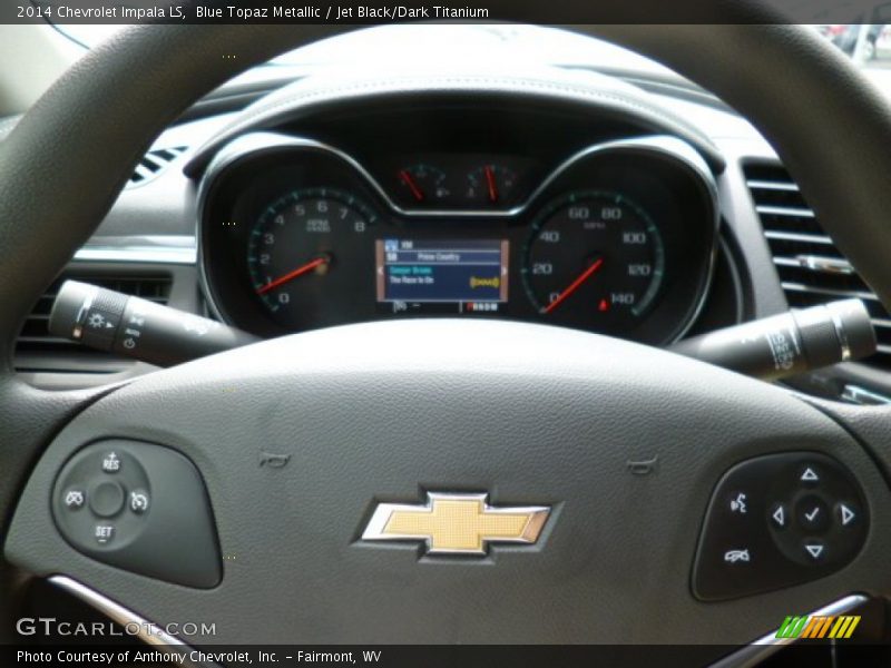 Blue Topaz Metallic / Jet Black/Dark Titanium 2014 Chevrolet Impala LS