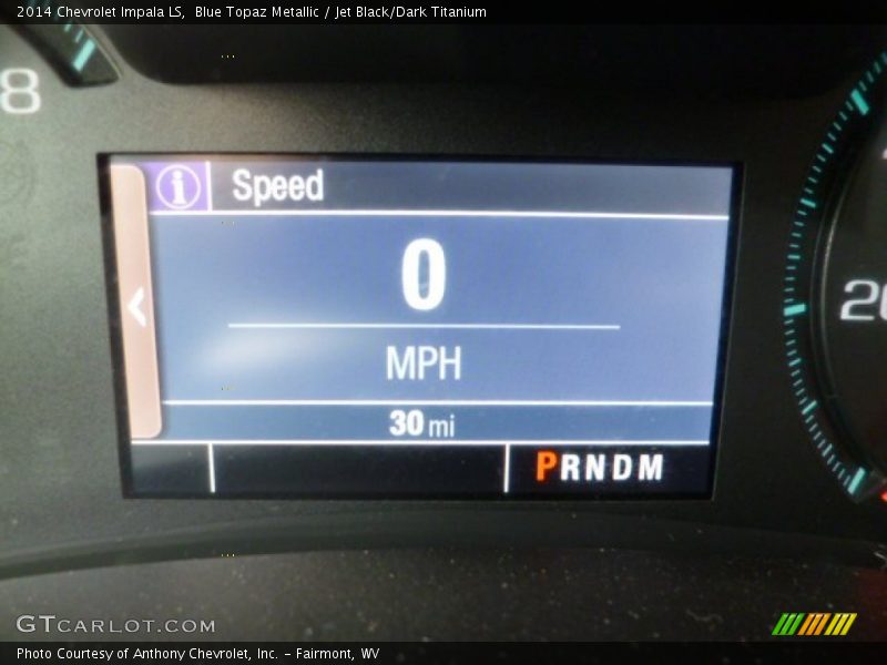 Blue Topaz Metallic / Jet Black/Dark Titanium 2014 Chevrolet Impala LS