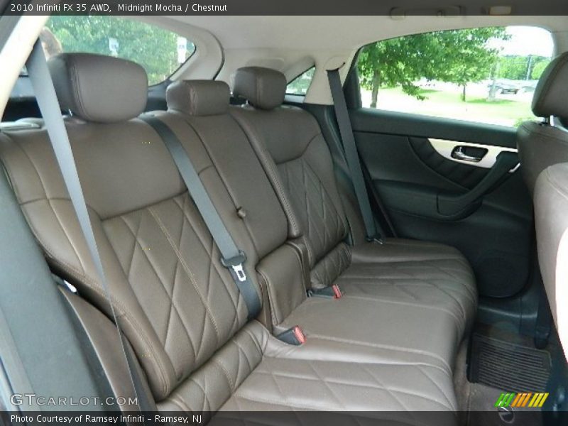 Rear Seat of 2010 FX 35 AWD