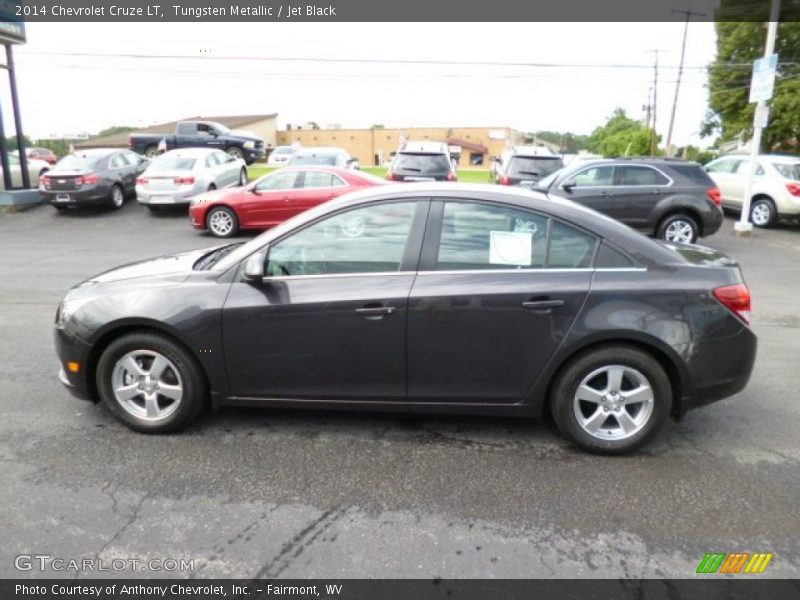 Tungsten Metallic / Jet Black 2014 Chevrolet Cruze LT