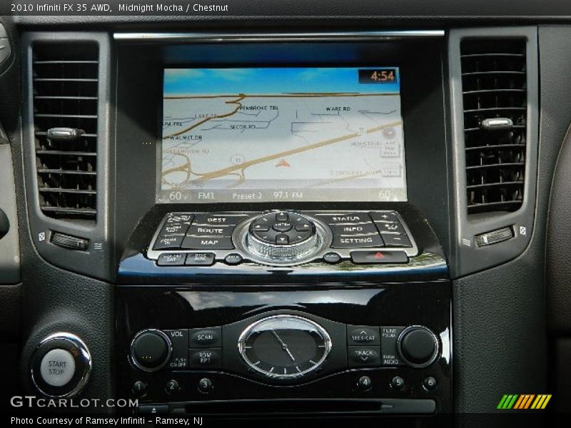Navigation of 2010 FX 35 AWD