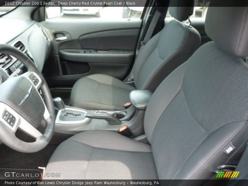 Deep Cherry Red Crystal Pearl Coat / Black 2012 Chrysler 200 S Sedan