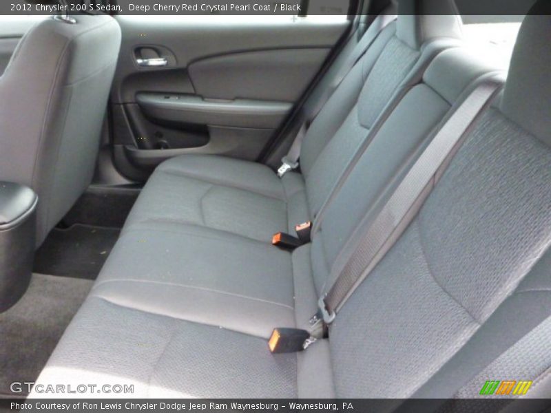 Deep Cherry Red Crystal Pearl Coat / Black 2012 Chrysler 200 S Sedan
