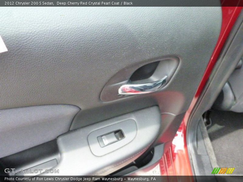 Deep Cherry Red Crystal Pearl Coat / Black 2012 Chrysler 200 S Sedan