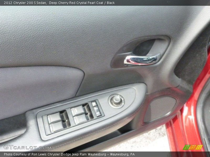 Deep Cherry Red Crystal Pearl Coat / Black 2012 Chrysler 200 S Sedan
