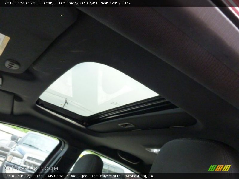 Deep Cherry Red Crystal Pearl Coat / Black 2012 Chrysler 200 S Sedan