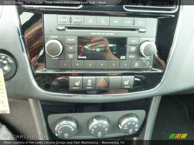 Deep Cherry Red Crystal Pearl Coat / Black 2012 Chrysler 200 S Sedan