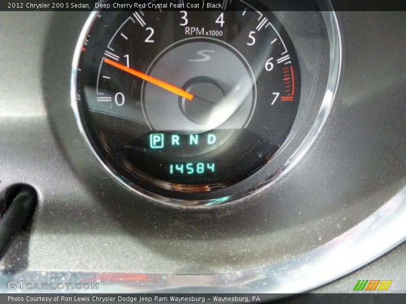 Deep Cherry Red Crystal Pearl Coat / Black 2012 Chrysler 200 S Sedan
