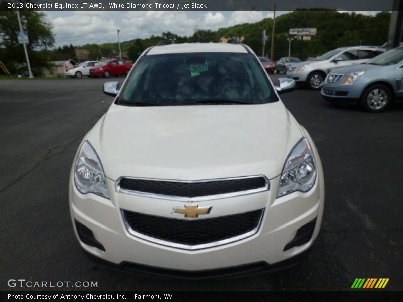 White Diamond Tricoat / Jet Black 2013 Chevrolet Equinox LT AWD
