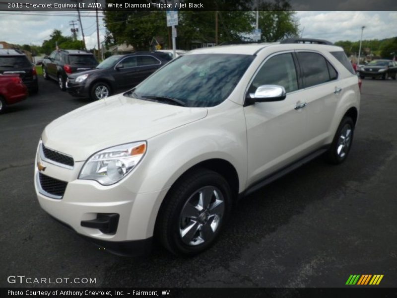 White Diamond Tricoat / Jet Black 2013 Chevrolet Equinox LT AWD