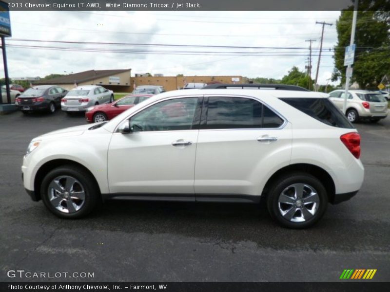 White Diamond Tricoat / Jet Black 2013 Chevrolet Equinox LT AWD