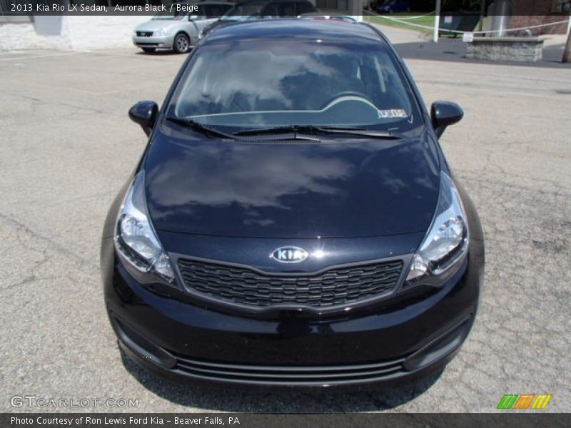Aurora Black / Beige 2013 Kia Rio LX Sedan
