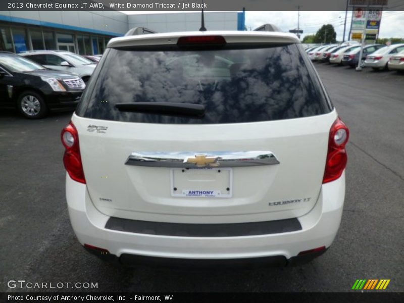 White Diamond Tricoat / Jet Black 2013 Chevrolet Equinox LT AWD