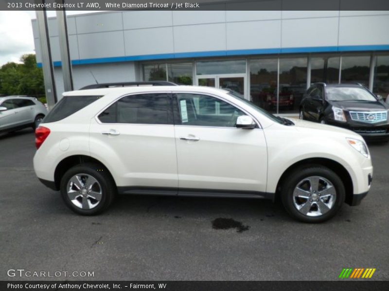 White Diamond Tricoat / Jet Black 2013 Chevrolet Equinox LT AWD