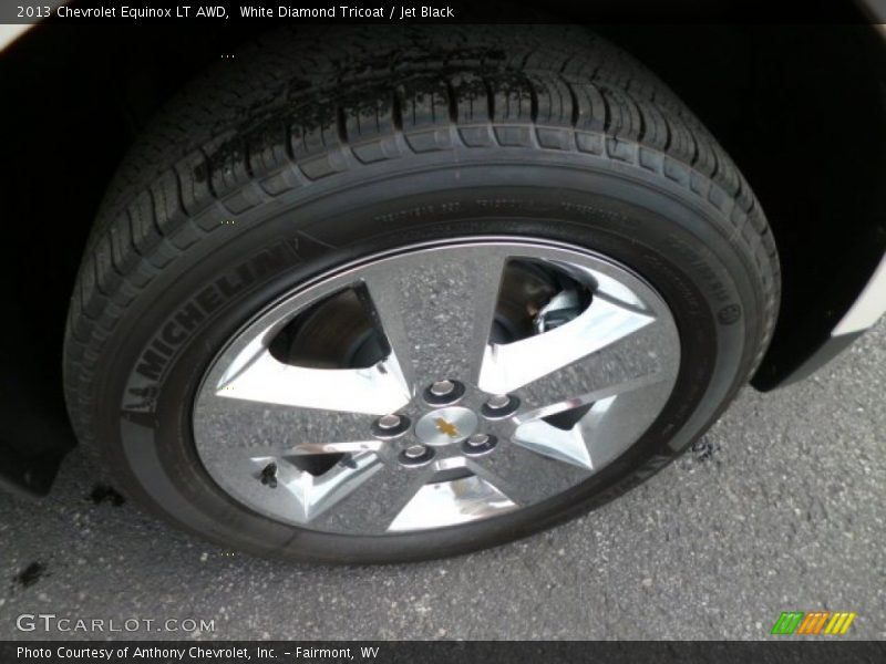 White Diamond Tricoat / Jet Black 2013 Chevrolet Equinox LT AWD