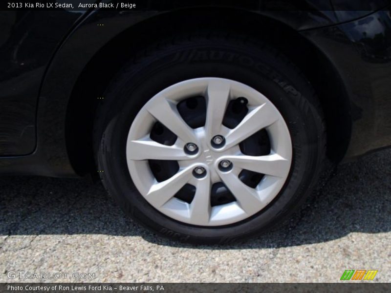 Aurora Black / Beige 2013 Kia Rio LX Sedan